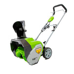 Greenworks 10 Ampere, 16 Zoll elektrische Schneefräse